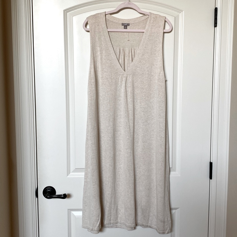 Sleeveless Cream Dress